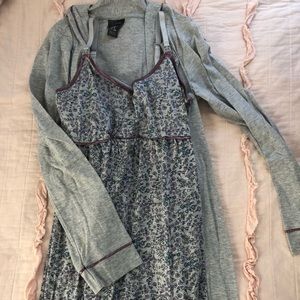 Motherhood nursing gown and robe
